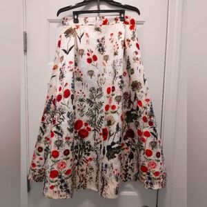 Floral A-line Skirt Size M